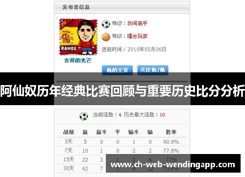 阿仙奴历年经典比赛回顾与重要历史比分分析